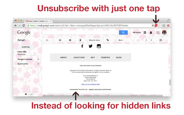 Unsubscribe Button chrome谷歌浏览器插件_扩展第1张截图