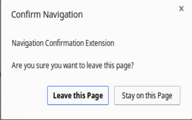 Navigation Confirmation chrome谷歌浏览器插件_扩展第1张截图