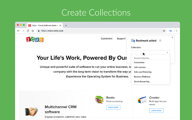 Zoho Mail Bookmarks chrome谷歌浏览器插件_扩展第2张截图