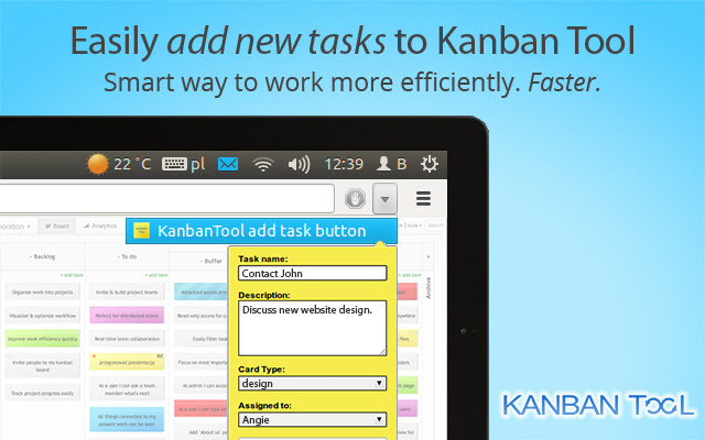 KanbanTool add task button chrome谷歌浏览器插件_扩展第1张截图