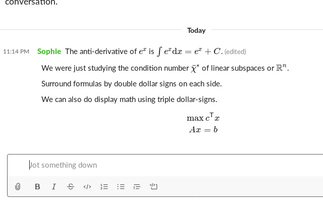 LaTeX in Slack chrome谷歌浏览器插件_扩展第1张截图