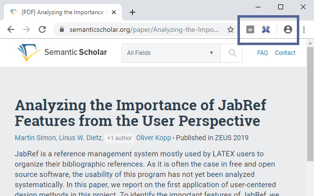JabRef Browser Extension chrome谷歌浏览器插件_扩展第1张截图