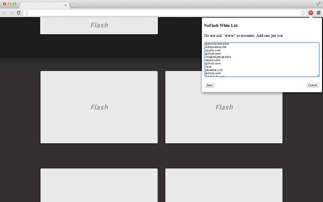 NoFlash chrome谷歌浏览器插件_扩展第1张截图