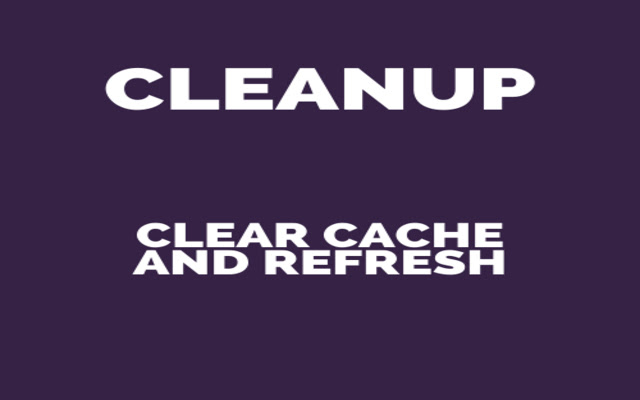 CleanUp chrome谷歌浏览器插件_扩展第1张截图