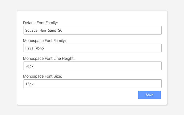 Modify DevTools Fonts chrome谷歌浏览器插件_扩展第1张截图