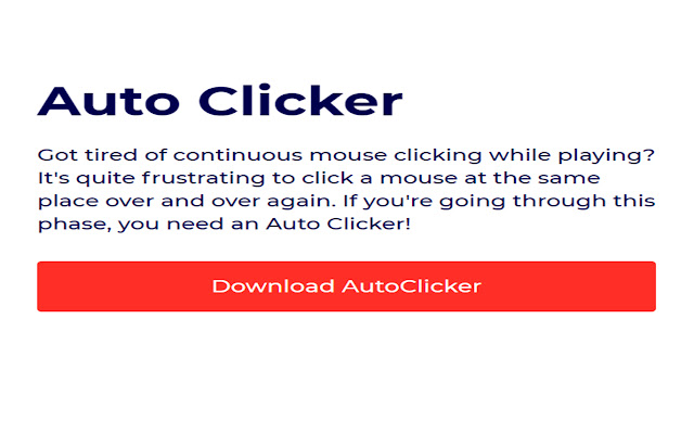 Auto Clicker chrome谷歌浏览器插件_扩展第1张截图