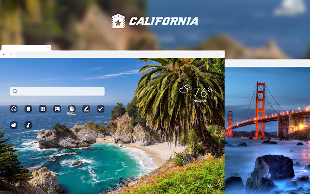 California USA HD Wallpapers Theme chrome谷歌浏览器插件_扩展第1张截图