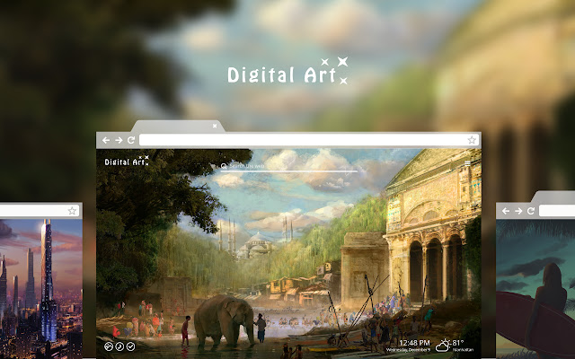 Digital Art HD Wallpaper Theme chrome谷歌浏览器插件_扩展第1张截图