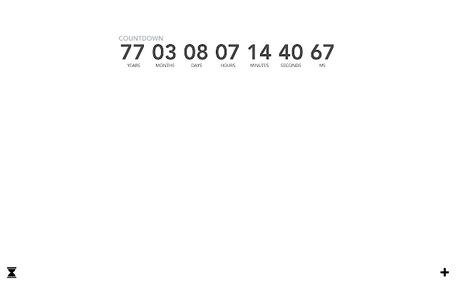 Countdown chrome谷歌浏览器插件_扩展第1张截图