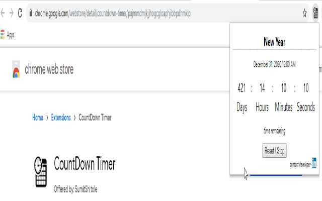 CountDown Timer chrome谷歌浏览器插件_扩展第3张截图
