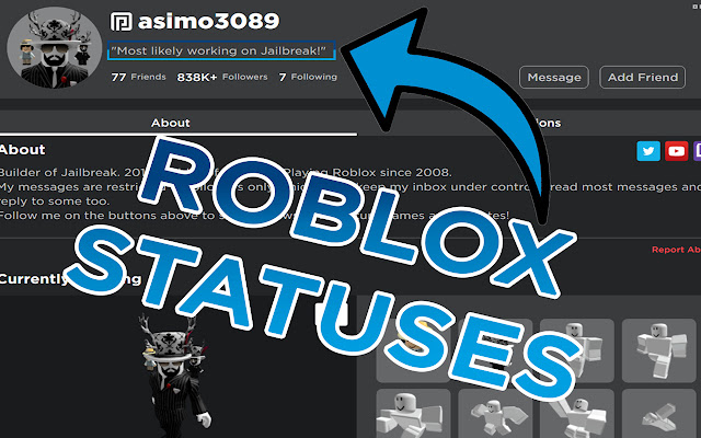 Roblox Show Status chrome谷歌浏览器插件_扩展第1张截图