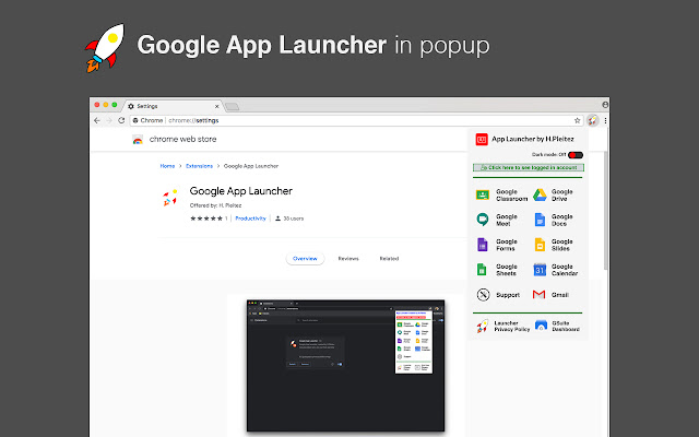 Google App Launcher chrome谷歌浏览器插件_扩展第1张截图