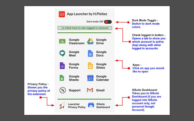 Google App Launcher chrome谷歌浏览器插件_扩展第3张截图