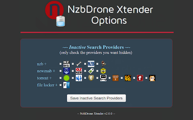 NZBDrone Xtender chrome谷歌浏览器插件_扩展第2张截图