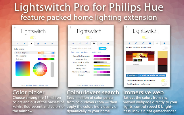 Lightswitch Pro for Philips Hue chrome谷歌浏览器插件_扩展第1张截图