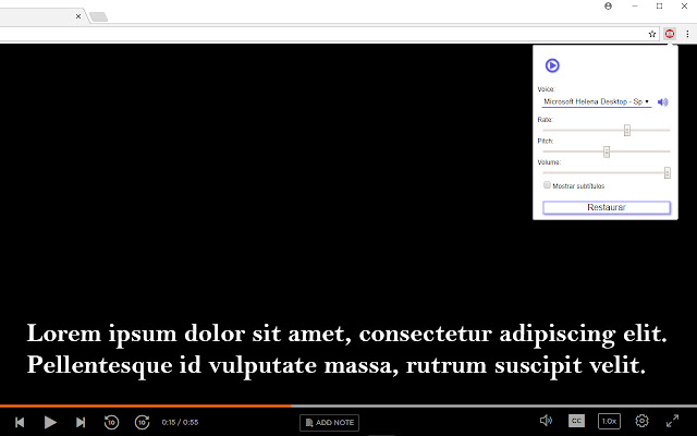 speak subtitles extension chrome谷歌浏览器插件_扩展第1张截图