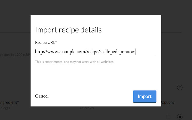 cinc.kitchen Recipe Importer chrome谷歌浏览器插件_扩展第2张截图