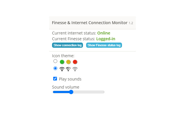 Finesse and Internet Connection Monitor chrome谷歌浏览器插件_扩展第1张截图