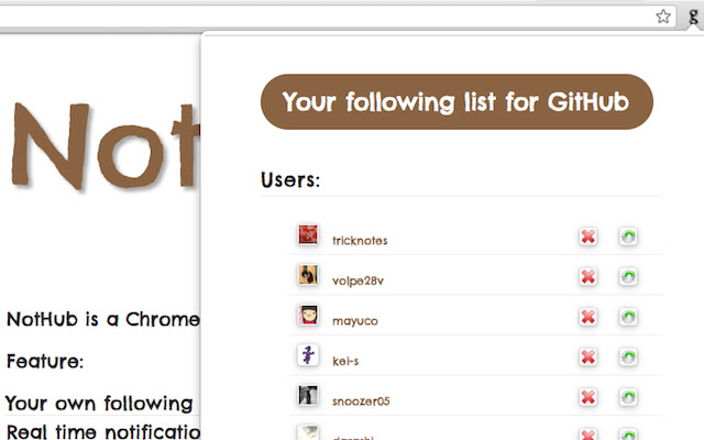 NotHub chrome谷歌浏览器插件_扩展第1张截图