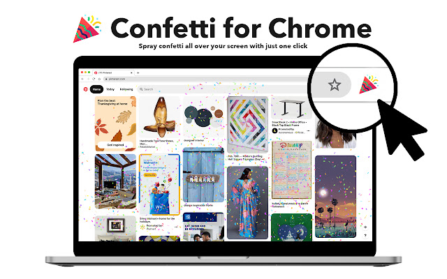 Confetti for Chrome chrome谷歌浏览器插件_扩展第1张截图