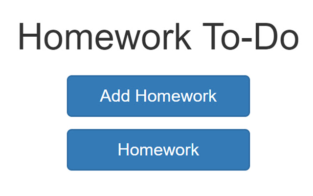 Homework Todo chrome谷歌浏览器插件_扩展第1张截图