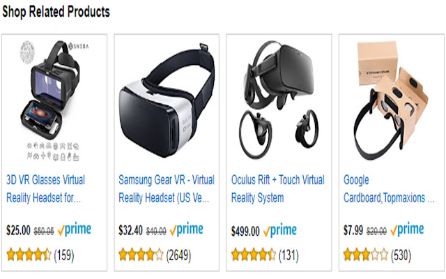 Best Seller Virtual Reality Glasses Amazon chrome谷歌浏览器插件_扩展第1张截图