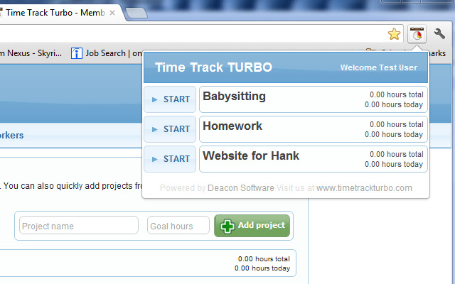 Time Track Turbo Extension chrome谷歌浏览器插件_扩展第1张截图