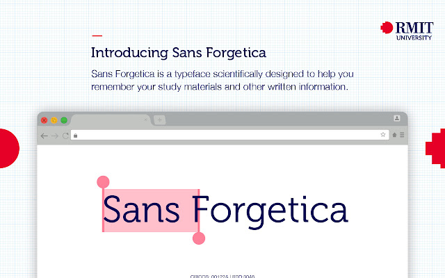 Sans Forgetica: Study Mode by RMIT University chrome谷歌浏览器插件_扩展第1张截图