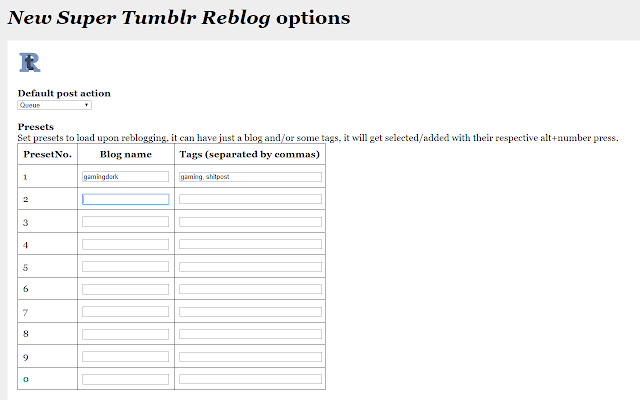 New Super Tumblr Reblog chrome谷歌浏览器插件_扩展第1张截图