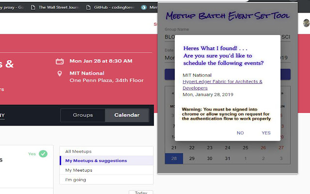 Meetup Batch-Event-Set Tool v2 chrome谷歌浏览器插件_扩展第3张截图