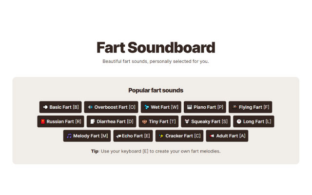 Fartsound.com - Fart Soundboard chrome谷歌浏览器插件_扩展第1张截图