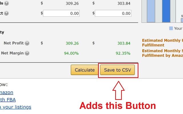 Auto Amazon FBA ASIN Fees Calculator chrome谷歌浏览器插件_扩展第2张截图