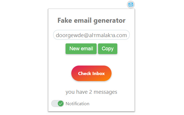 Fake Email Generator chrome谷歌浏览器插件_扩展第1张截图