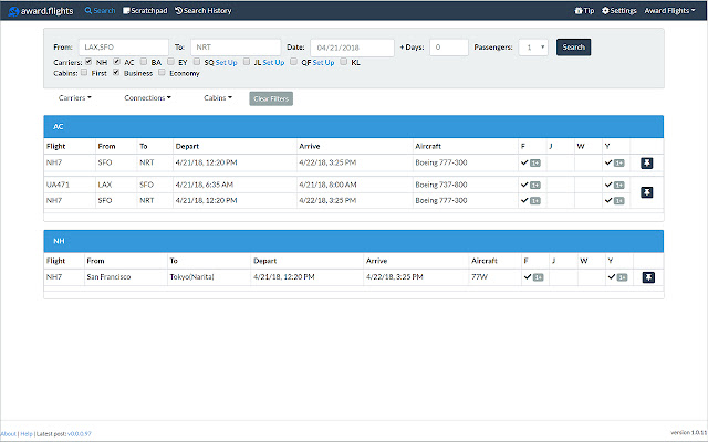 award.flights chrome谷歌浏览器插件_扩展第1张截图