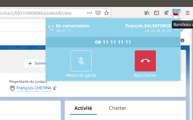 SFR Call Contact - Bandeau Intégré chrome谷歌浏览器插件_扩展第1张截图