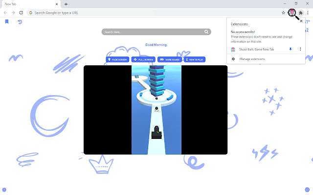 Shoot Balls Game New Tab chrome谷歌浏览器插件_扩展第2张截图