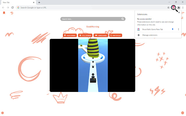 Shoot Balls Game New Tab chrome谷歌浏览器插件_扩展第3张截图