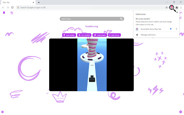 Shoot Balls Game New Tab chrome谷歌浏览器插件_扩展第4张截图