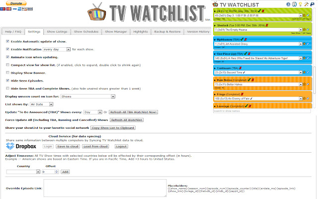 TV WatchList chrome谷歌浏览器插件_扩展第2张截图