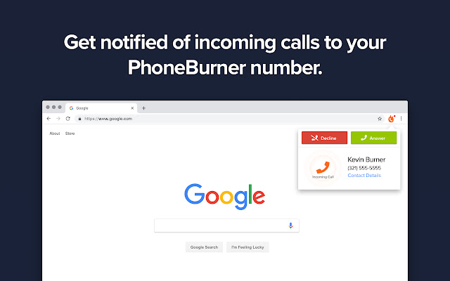 Inbound Calling from PhoneBurner chrome谷歌浏览器插件_扩展第1张截图