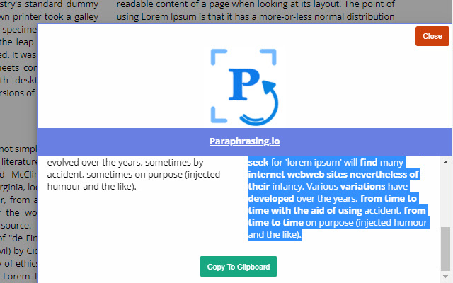 paraphrasing.io chrome谷歌浏览器插件_扩展第3张截图