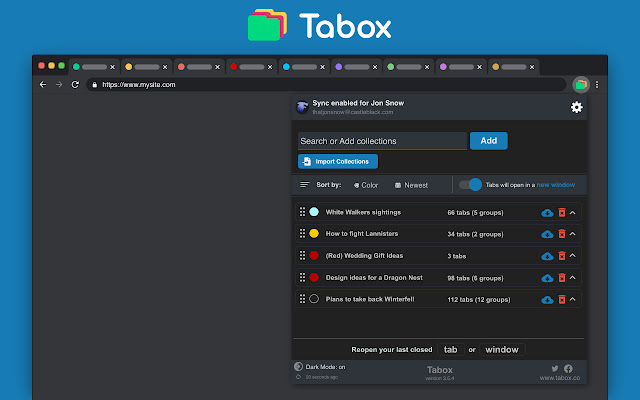 Tabox - Save and Share Tab Groups chrome谷歌浏览器插件_扩展第5张截图