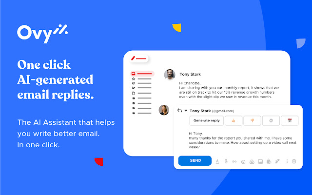 Ovy.ai | One click AI-generated email replies chrome谷歌浏览器插件_扩展第1张截图