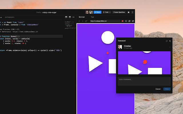 CodeSandbox chrome谷歌浏览器插件_扩展第3张截图