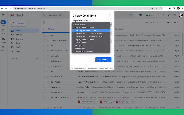 Display Email Time by cloudHQ chrome谷歌浏览器插件_扩展第4张截图