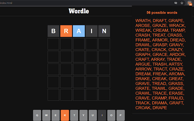 Wordle Helper chrome谷歌浏览器插件_扩展第3张截图