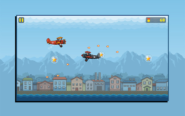 Air Wolves Pixel Game chrome谷歌浏览器插件_扩展第2张截图