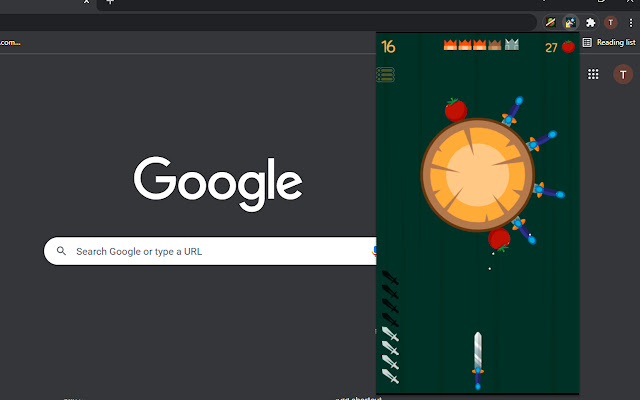 Knife Hit on Chrome chrome谷歌浏览器插件_扩展第1张截图