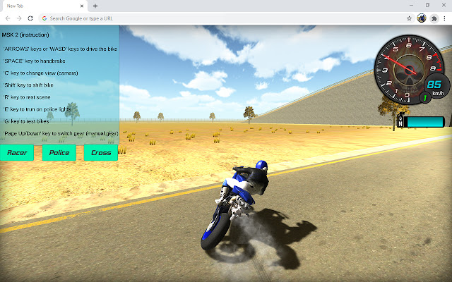 Extreme Motorbike Driving Game chrome谷歌浏览器插件_扩展第3张截图
