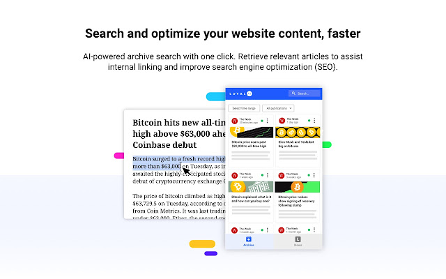 LOYAL AI: Search Assistant for Journalists chrome谷歌浏览器插件_扩展第1张截图